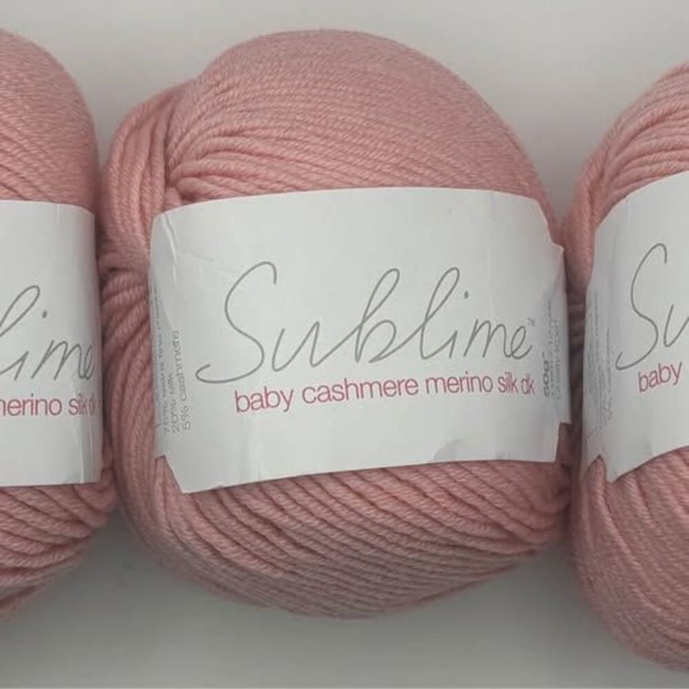 Sublime Baby Cashmere Merino Silk DK Yarn - 3 Balls Pink